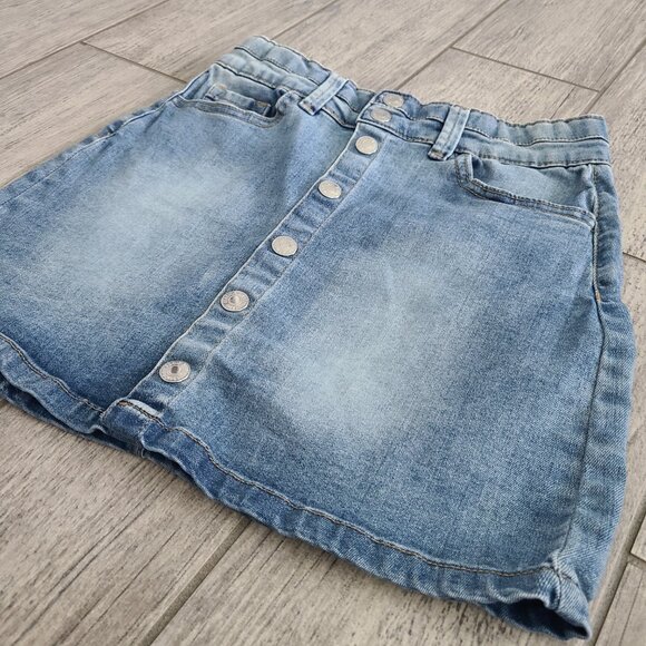 Jessica Simpson Rue girls Mid Rise Button-Front Denim Skirt – Size 14 - Picture 4 of 11